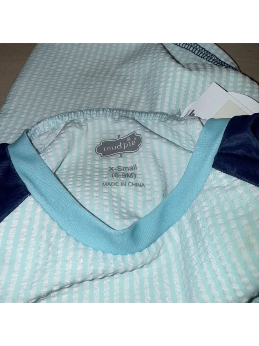 NWT Mudpie Golf Rash Guard Swim Set Baby Size X-Small 6-9 Months